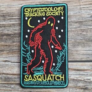 Sasquatch Bigfoot Yeti Cryptid Folklore Embroidered Iron on Patch